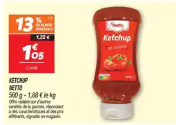 Netto Netto ketchup offre