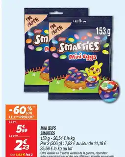 Netto Smarties mini œufs offre