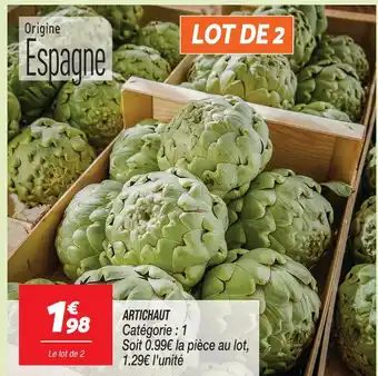 Netto Artichaut offre