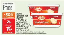 Netto Président beurrier tendrissime doux offre