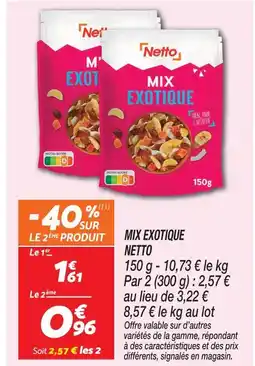 Netto Netto mix exotique offre