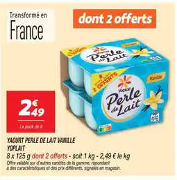 Netto Yoplait perle de lait vanille offre