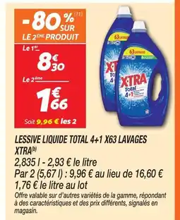 Netto Xtra lessive liquide total 4+1 x63 lavages(b) offre