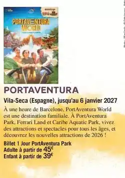 Carrefour Destination - portaventura offre