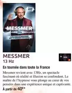 Carrefour Messmer 13 hz offre