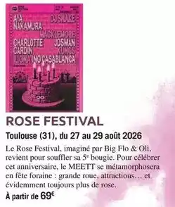 Carrefour Nakamura - rose festival toulouse offre