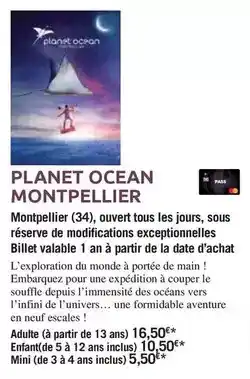 Carrefour Tous - planet ocean montpellier offre