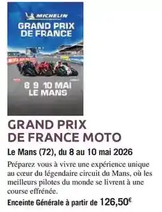 Carrefour Michelin - grand prix de france moto offre