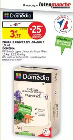 Intermarché Contact Domédia - engrais universel granule offre
