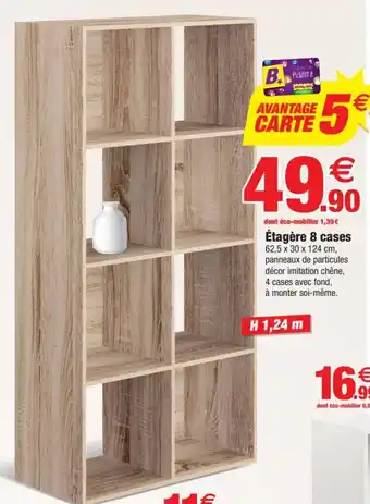 Bazarland Étagère 8 cases offre