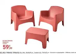Intermarché Contact Ibiza - set terrasse terracota offre