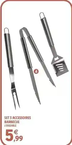 Intermarché Contact Set 3 accessoires barbecue offre