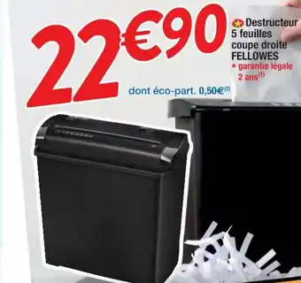 Destructeur 5 feuilles