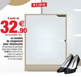 Bazarland Le meuble de rangement pour chaussures offre