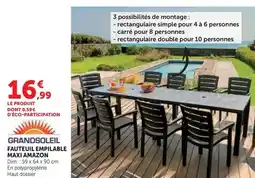 Hyper U Granosoleil - fauteuil empiabile maxi amazon offre