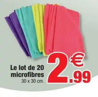 Bazarland Le lot de 20 microfibres offre