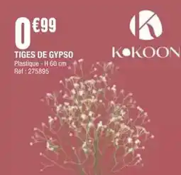 La Foir'Fouille Kokoon - tiges de gypso offre