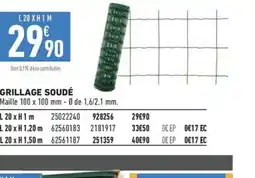 Brico Cash Grillage soudé offre