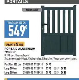 Brico Cash Portail aluminium mood offre