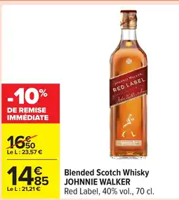 Carrefour JOHNNIE WALKER Blended Scotch Whisky offre