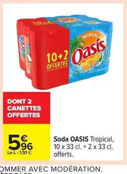 Carrefour OASIS Soda offre