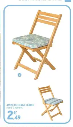 Intermarché Assise de chaise carree offre