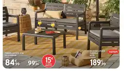 Intermarché KETER Salon bas 4 places plastique offre