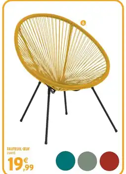 Intermarché Fauteuil ceuf offre
