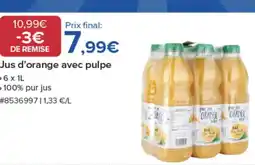 Costco Jus d'orange avec pulpe offre