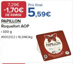 Costco PAPILLON Roquefort AOP offre