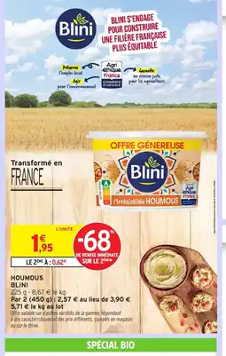 Intermarché Hyper BLINI Houmous offre
