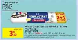 Intermarché Hyper CROUSTIPATE Pâtes feuilletées au beurre et farine française offre