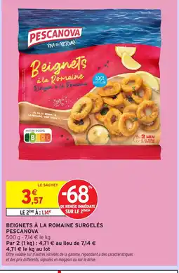 Intermarché Hyper PESCANOVA Beignets à la romaine surgelés offre