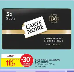 Intermarché Hyper CARTE NOIRE Café moulu classique offre