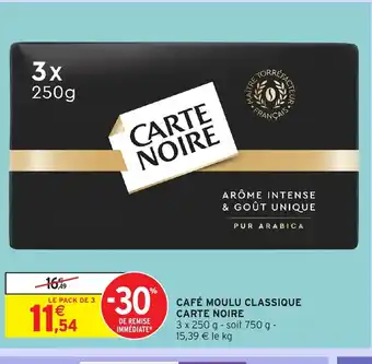 Intermarché Hyper CARTE NOIRE Café moulu classique offre
