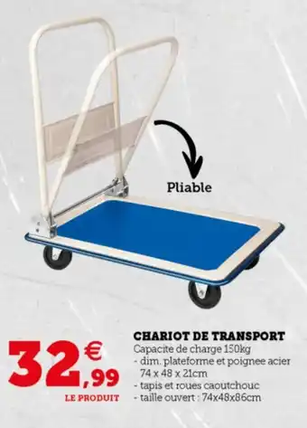 Super U Chariot de Transport offre