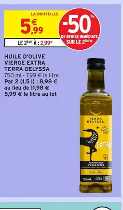 Intermarché Hyper TERRA DELYSSA Huile d'olive vierge extra offre