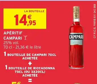 Intermarché Hyper CAMPARI Apéritif offre