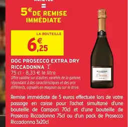 Intermarché Hyper RICADONNA Doc prosecco extra dry offre