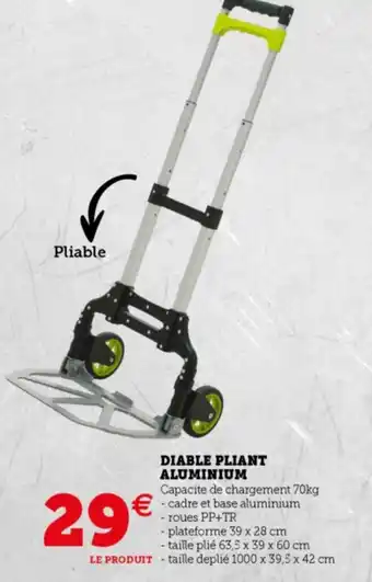 Super U Diable Pliant offre