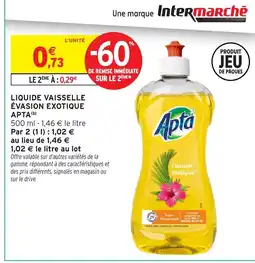 Intermarché Hyper APTA Liquide vaisselle évasion exotique offre