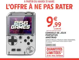 Intermarché Hyper Console de jeux portative amstrad offre