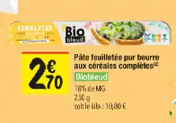 Les Comptoirs de la Bio BIOBLEUD Pâte feuilletée pur beurre aux céréales complètes offre