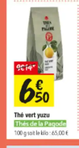Les Comptoirs de la Bio THÉS DE LA PAGODE Thé vert yuzu offre