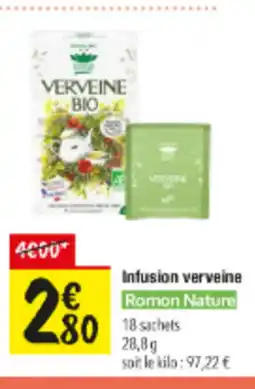 Les Comptoirs de la Bio ROMON NATURE Infusion verveine offre