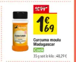 Les Comptoirs de la Bio COOK Curcuma moulu Madagascar offre
