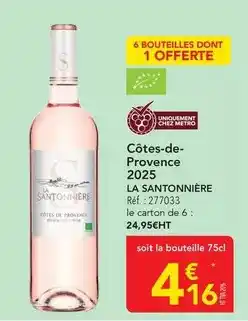 METRO Metro - côtes-de- provence 2025 offre