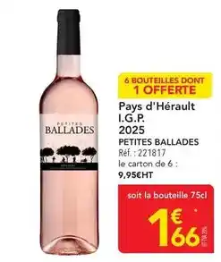 METRO Petites ballades - pays d'hérault i.g.p offre