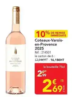 METRO Coteaux-varois- en-provence offre