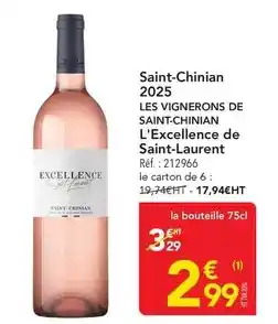 METRO Saint-chinian 2025 offre